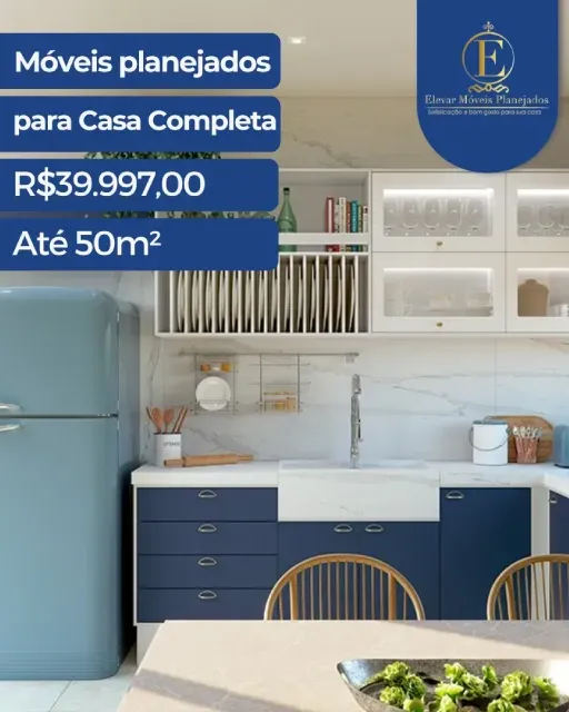 Móveis planejados para Casa Completa R$ 39.997,00 - até 50m²